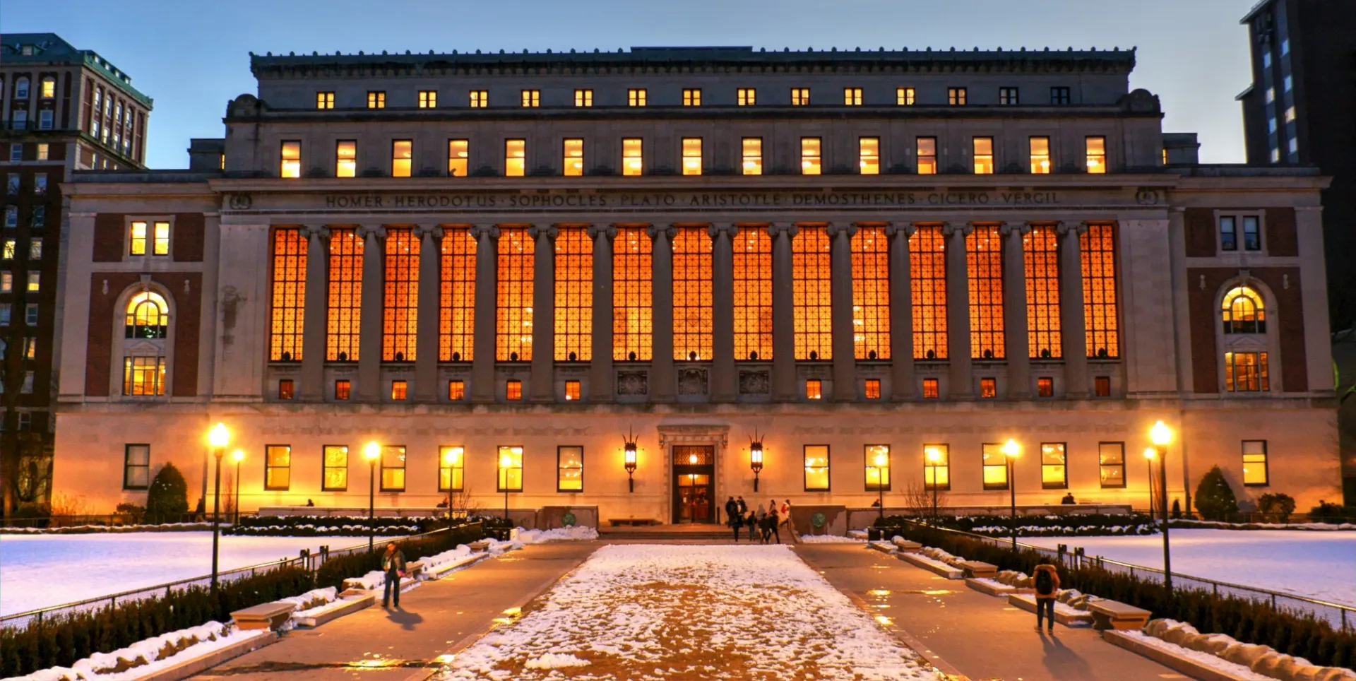 Butler Library at Night