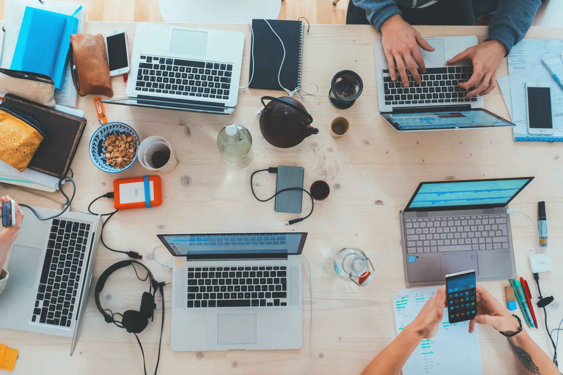 computers on desk